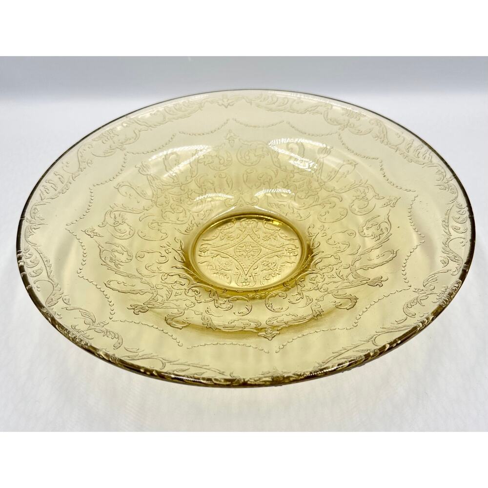 Amber Madrid 11" Console Bowl Federal Glass Company Depression Glass